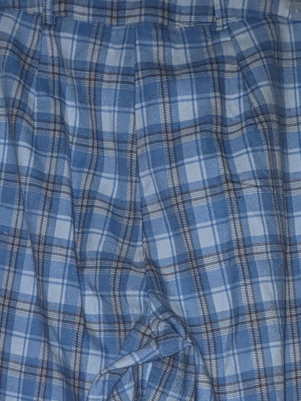 High Rise Blue Plaid Trouser Full Tilt / Tilley's - Picture 4 of 6